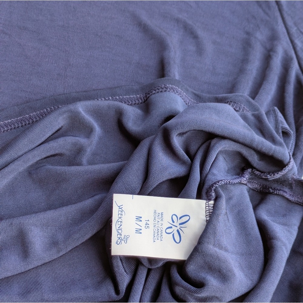 Lounge Set Blue Top and Pants Two Piece Knit Comfort Relaxed Fit, Medium - Picture 6 of 11